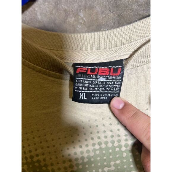 Vintage Spell‎ Out Embroidered Fubu Graphic T Shirt Sz XL - Picture 5 of 7